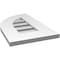 Ekena Millwork Quarter Round Top Left Surface Mount PVC Gable Vent w/ 3-1/2"W x 1"P Standard Frame, 12"W x 20"H GVPQL12X2001SF - alternate 4